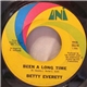 Betty Everett - Been A Long Time / Just A Man's Way